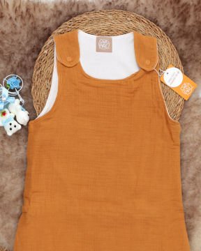 Muslin Bebek Uyku Tulumu / Yenidoğan Uyku Tulum Kahve