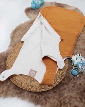 Muslin Bebek Uyku Tulumu / Yenidoğan Uyku Tulum Kahve