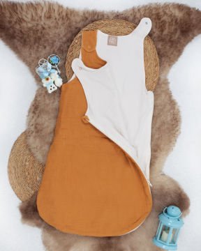 Muslin Bebek Uyku Tulumu / Yenidoğan Uyku Tulum Kahve