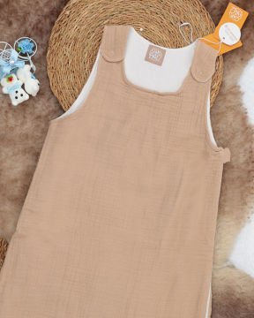 Muslin Bebek Uyku Tulumu / Yenidoğan Uyku Tulum Bej
