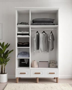 Mars Otto Oda Takımı / Ranza+Merdiven+3Kapılı Dolap+2Adet Yaylı Yatak / Beyaz