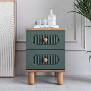 Milen Yatak Odası / Komple MDF / Haki Yeşil