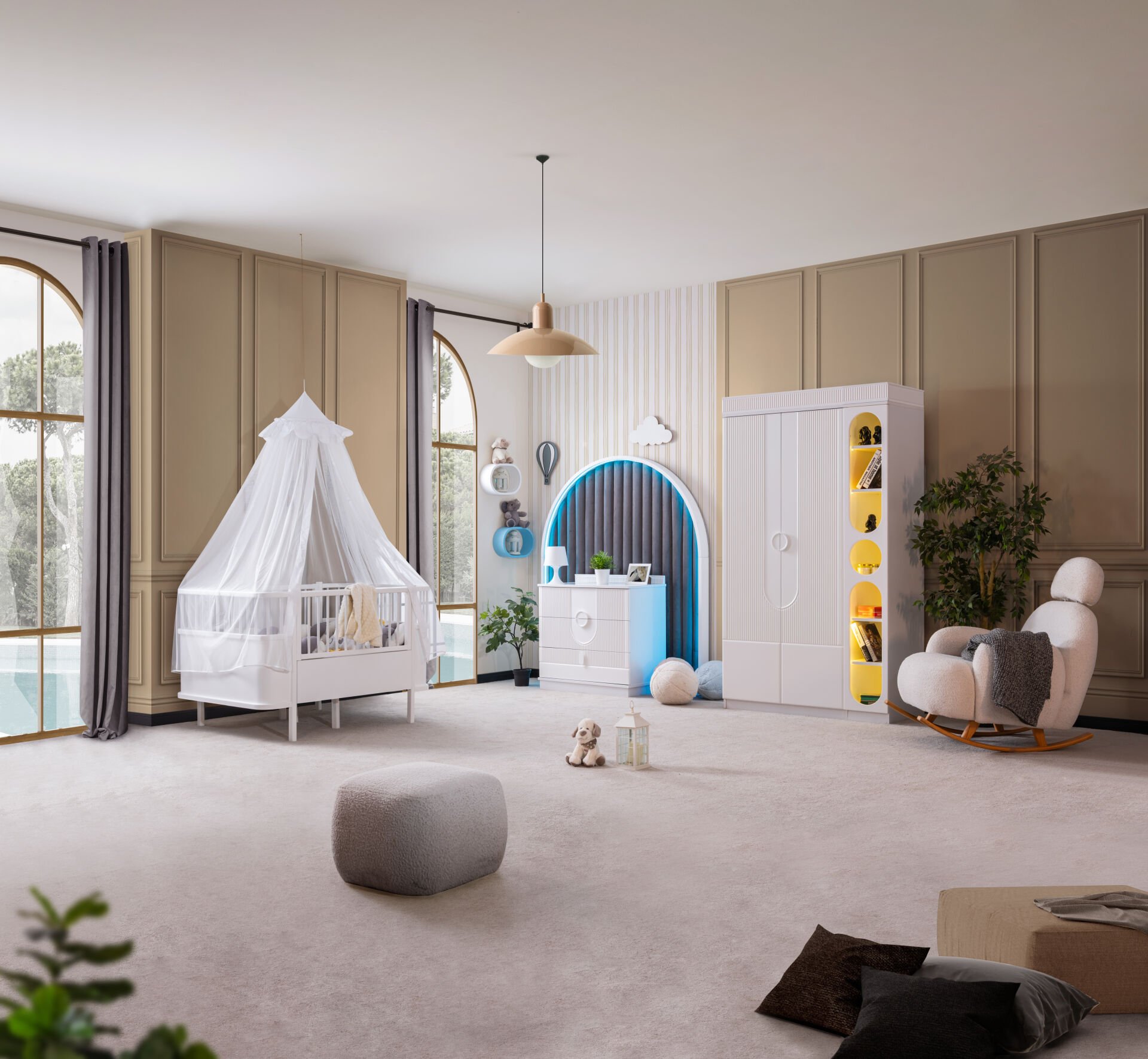 Vira Riva Bebek ve Çocuk Odası Takımı / Beyaz