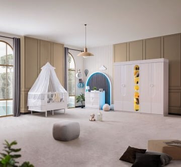 Vira Riva Mega Bebek ve Çocuk Odası Takımı / Beyaz