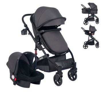 Joell Truva Travel Sistem Bebek Arabası Füme