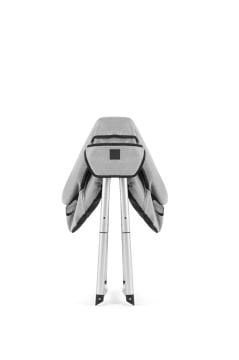 Bedside Katlanır Lüx Beşik / Pamuklu Yatak Dahil Gri