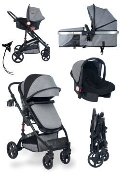 Joell Truva Travel Sistem Bebek Arabası Gri