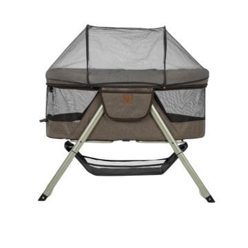 Bedside Katlanır Lüx Beşik / Pamuklu Yatak Dahil kahverengi