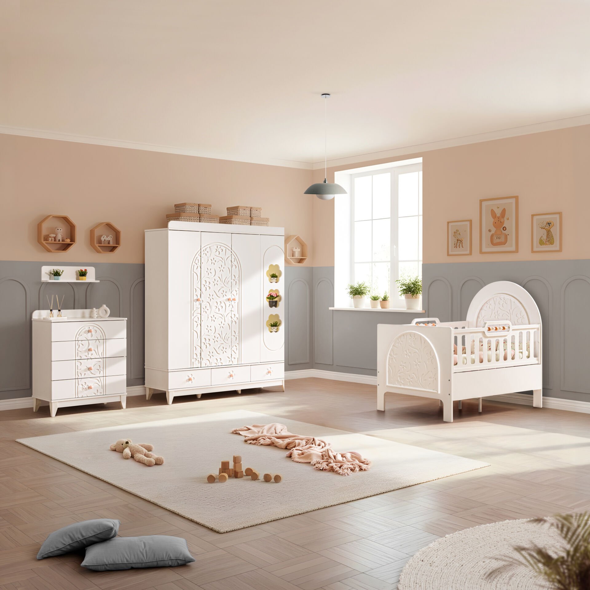 Garden Mega Bebek ve Çocuk Odası Takımı