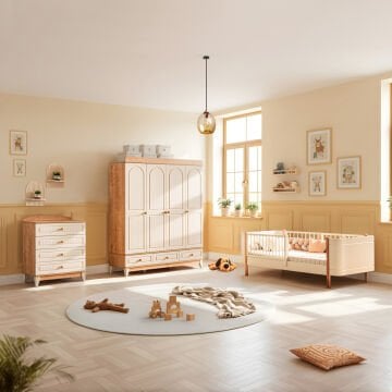 Deniz Perla Mega Bebek ve Çocuk Odası Takımı / Meşe