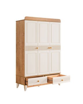 Bakü Riva Bebek ve Çocuk Odası Takımı / Meşe