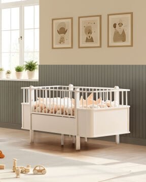 Bakü Riva Bebek ve Çocuk Odası Takımı / Meşe