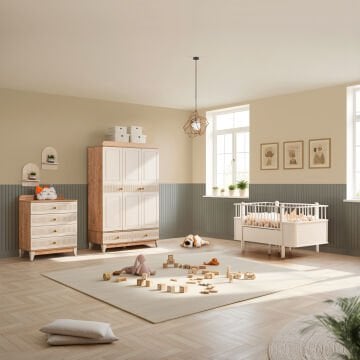 Bakü Riva Bebek ve Çocuk Odası Takımı / Meşe