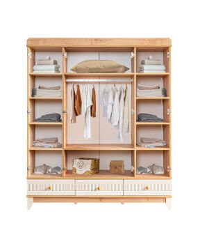 Bakü Riva Mega Bebek ve Çocuk Odası Takımı / Meşe