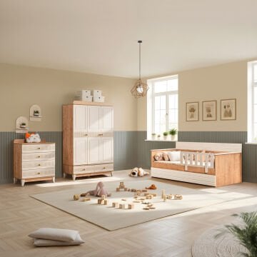 Bakü Sedir Bebek ve Çocuk Odası Takımı / Meşe