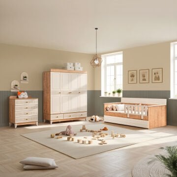 Bakü Sedir Mega Bebek ve Çocuk Odası Takımı / Meşe