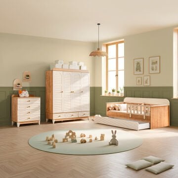 Tetri Sedir Mega Bebek ve Çocuk Odası Takımı / Meşe