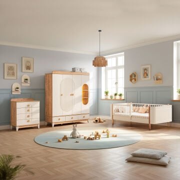 Vizyon Perla Mega Bebek ve Çocuk Odası Takımı / Meşe