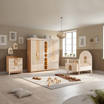 Vira Mega Bebek ve Çocuk Odası Takımı / Meşe
