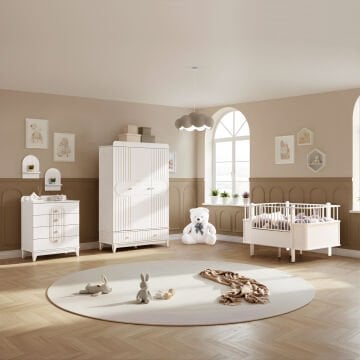 Klas Riva Bebek ve Çocuk Odası Takımı / Beyaz