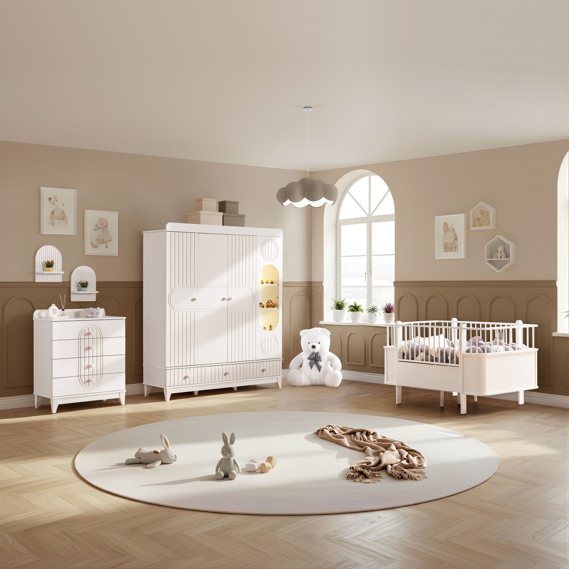 Klas Riva Mega Bebek ve Çocuk Odası Takımı / Beyaz