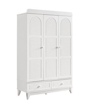 Tetri 3 Kapılı Dolap / Beyaz / 3 Kapaklı Gardrop