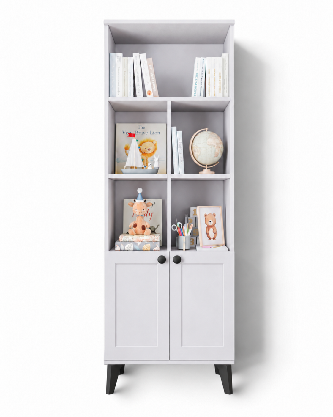 Karin Kitaplık / Komple MDF / Beyaz