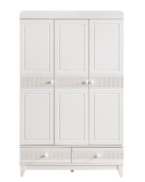 Bakü 3 Kapılı Dolap / Beyaz / 3 Kapaklı Gardrop