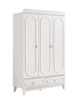 Soft 3 Kapılı Dolap / Beyaz / 3 Kapaklı Gardrop