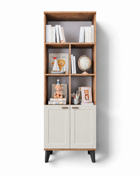Libra Kitaplık / Komple MDF / Çam-Aytaşı