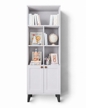 Loren Kitaplık / Komple MDF / Beyaz