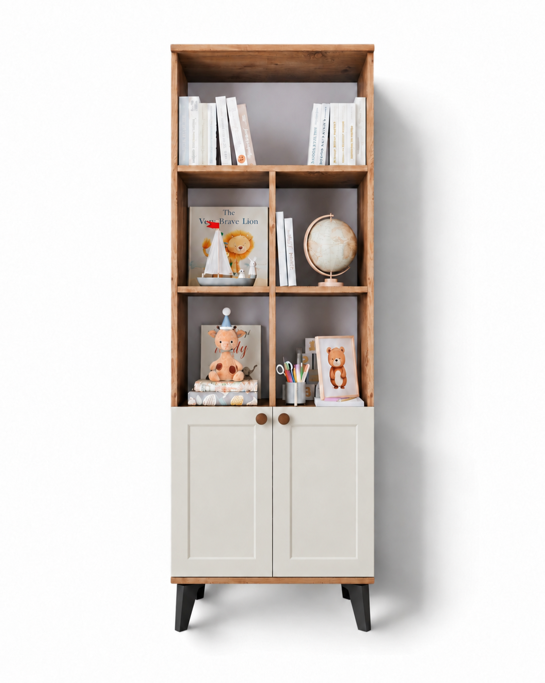 Loren Kitaplık / Komple MDF / Çam-Aytaşı