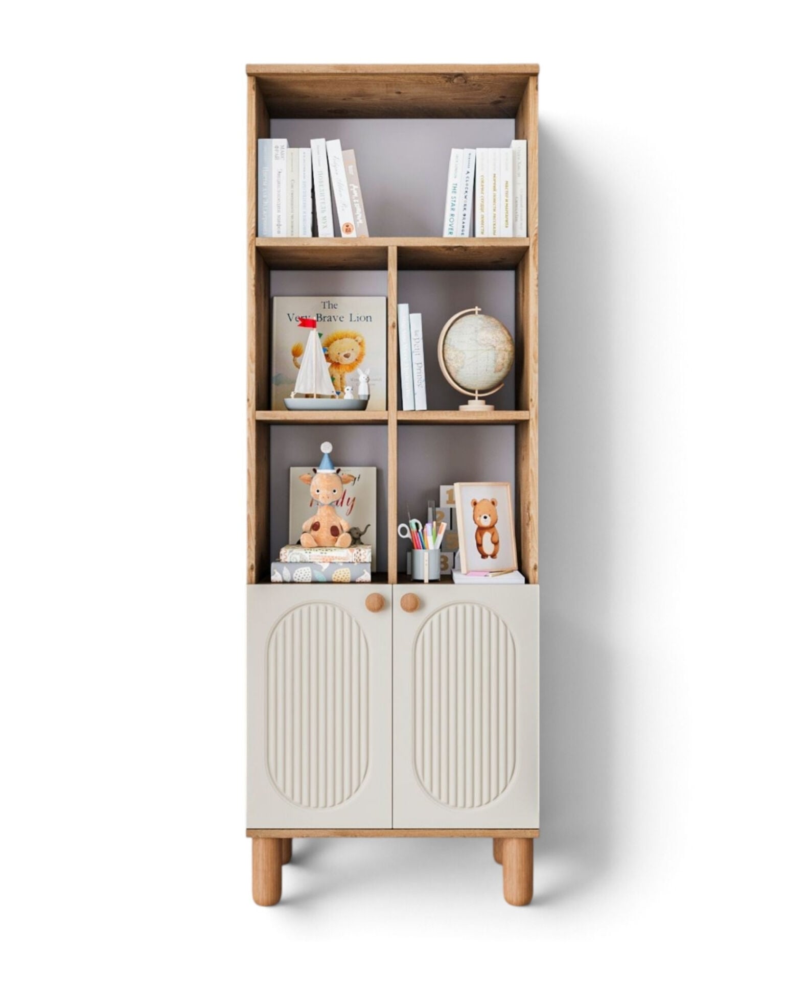 Otto Kitaplık / Komple MDF / Çam-Aytaşı