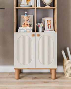 Otto Kitaplık / Komple MDF / Çam-Aytaşı