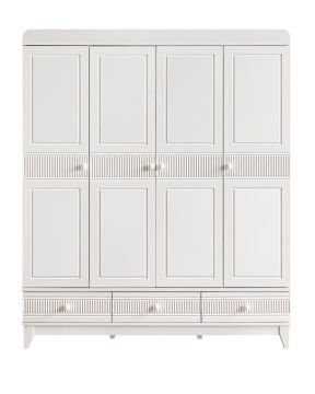 Bakü 4 Kapılı Dolap / Beyaz / 4 Kapaklı Gardrop
