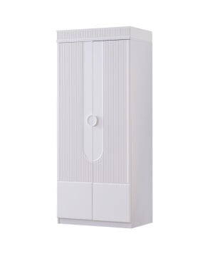 Vira 5 Kapılı Dolap / Beyaz / 5 Kapaklı Gardrop / Led Işıklı