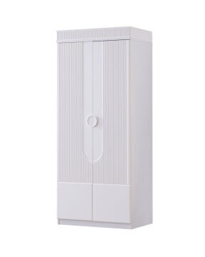 Vira 5 Kapılı Dolap / Beyaz / 5 Kapaklı Gardrop / Led Işıklı