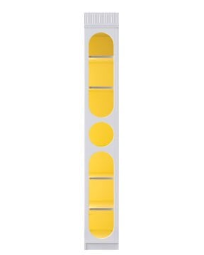 Vira 5 Kapılı Dolap / Beyaz / 5 Kapaklı Gardrop / Led Işıklı