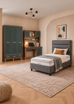 Otto Genç Odası / Çocuk Odası / Komple MDF / Yeşil
