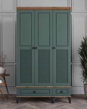 Panjur Genç Odası / Çocuk Odası / Komple MDF / Haki