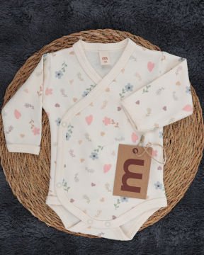 3'lü Hastane Çıkışı / Bady & Pantolon & Müslin Battaniye / %100 Pamuklu Ekru-Pembe - 3-6 Ay