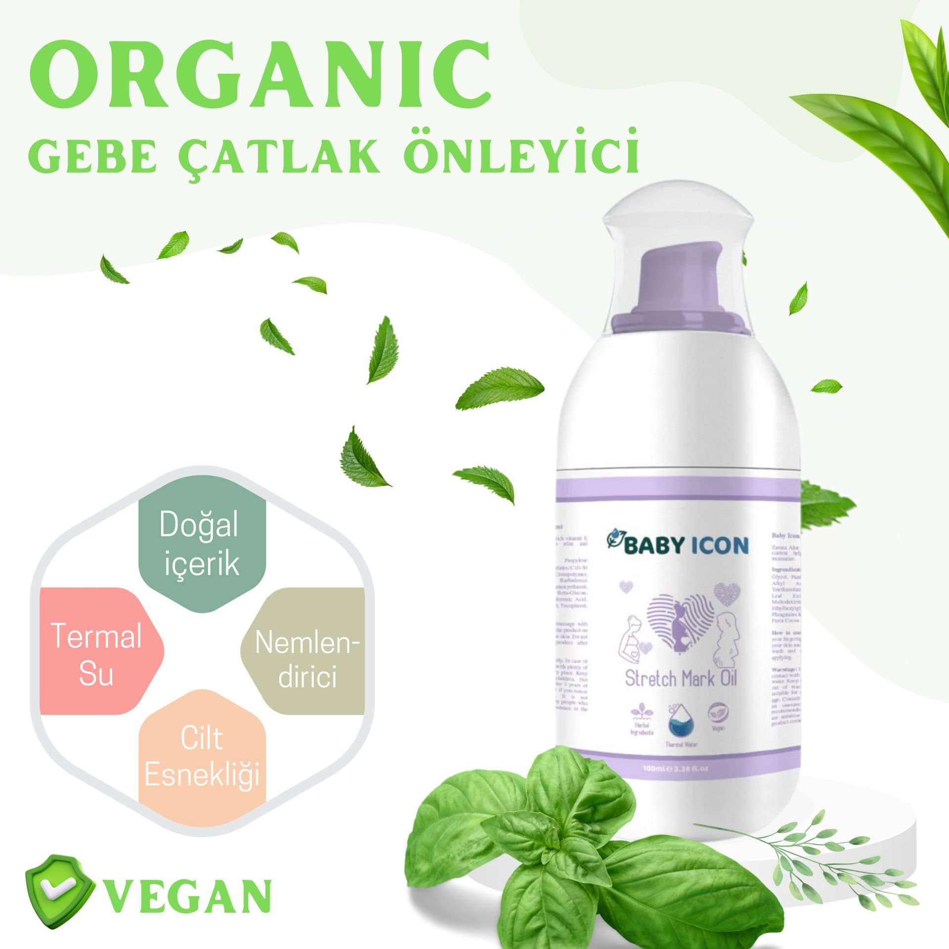 Gebe Çatlak Önleyici Yağ - Baby icon 100ml