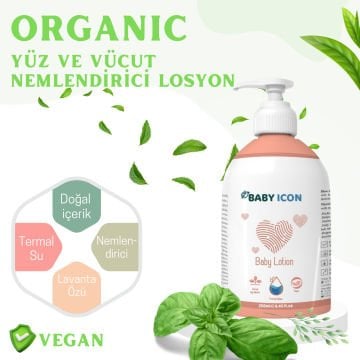 3'lü Bebek Bakım Seti / Köpük Şampuan / Masaj Yağı / Yüz ve Vücut Nemlendirici Losyon