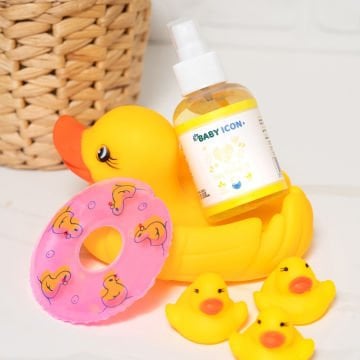 3'lü Bebek Bakım Seti / Köpük Şampuan / Masaj Yağı / Yüz ve Vücut Nemlendirici Losyon