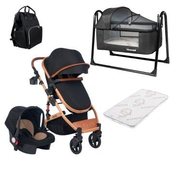 5'li Set / Joell Truva Travel Sistem Bebek Arabası / Puset / Loft Beşik / Yatak / Çanta