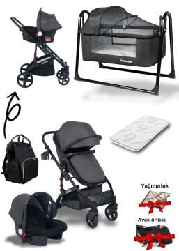 5'li Set / Joell Truva Travel Sistem Bebek Arabası / Puset / Loft Beşik / Yatak / Çanta