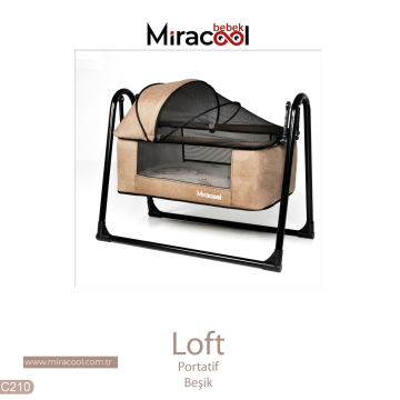 Loft Beşik Bambo Yatak Hediye Kahve