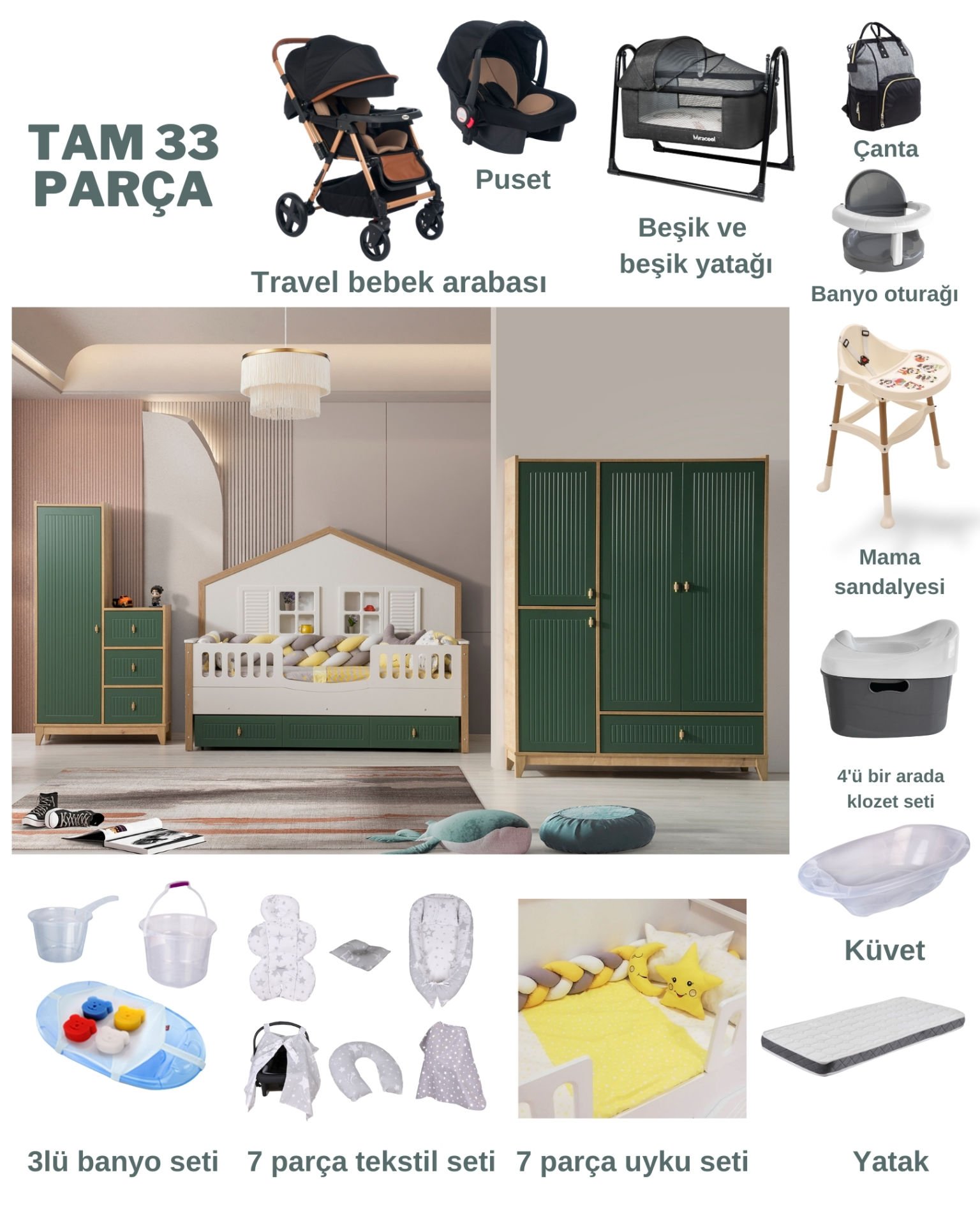 Lacoste Mia Montessori Çeyiz Paketi
