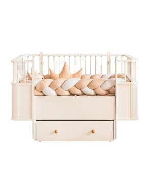 Riva Uzayan Karyola / Krem / Sallanabilir