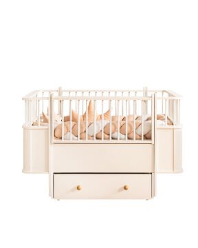 Riva Uzayan Karyola / Krem / Sallanabilir